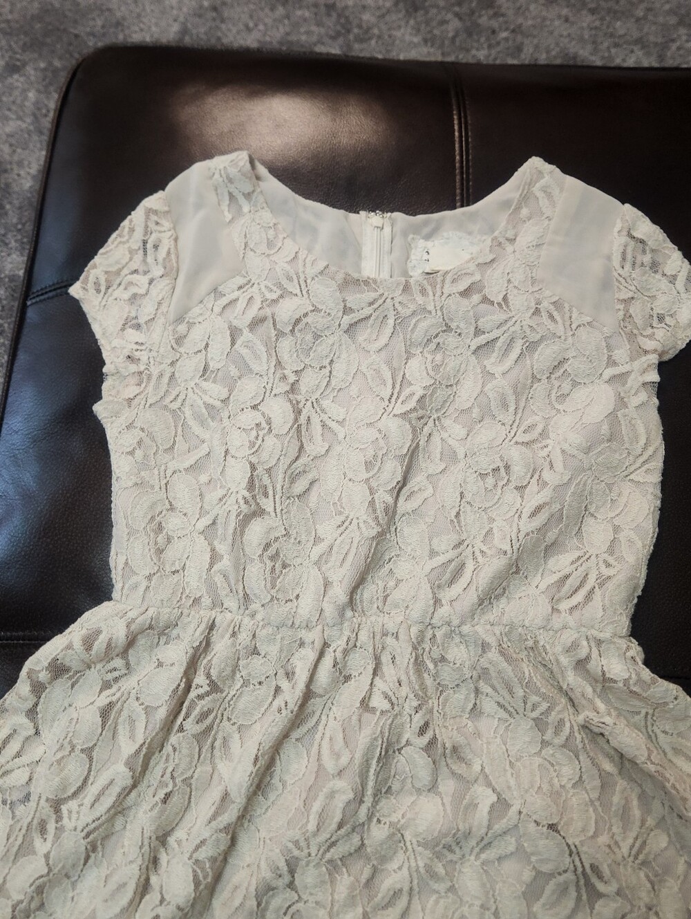 Coincidence & Chance Short Lace Dress Posh Cottagecore S